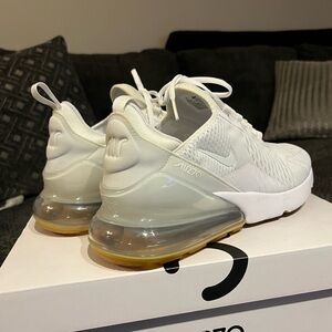 Nike Air Max 270 White Gum size 9.5 in mens 11 in womens, worn once
